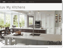 Tablet Screenshot of luvmykitchens.com